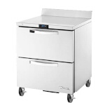 True TWT-27D-2-HC~SPEC3 - Work Top Refrigerator, one-section, (2) drawers each